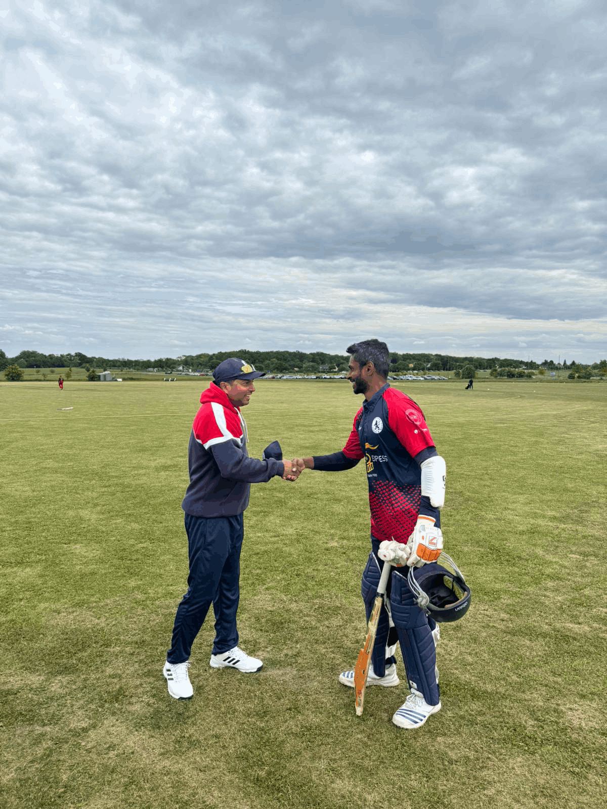 Ray S and Sudhir G at the ground